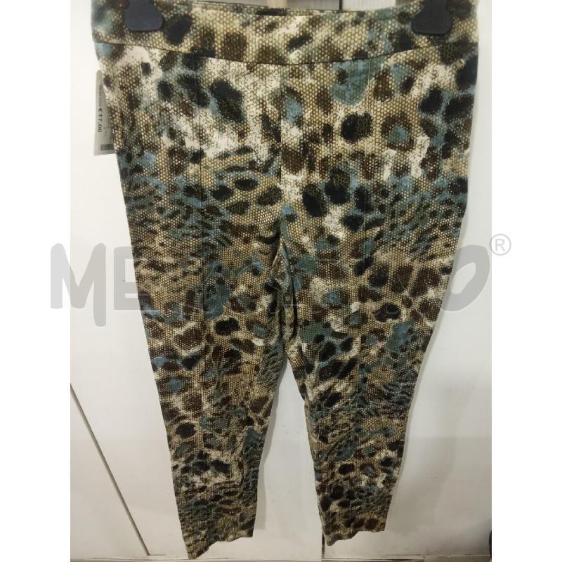 PANTALONE DONNA MARRONE AZZURRO FANTASIA ANIMALIER\PITONATA MAX MARA | Mercatino dell'Usato Benevento 1